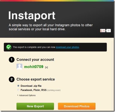 Instaport Instagram photos