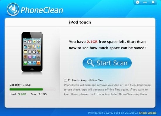 PhoneClean Scan