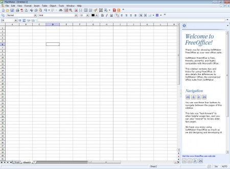 SoftMaker FreeOffice planmaker default