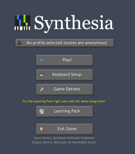 Synthesia default window