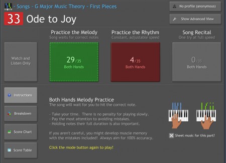 Synthesia selecting song progress