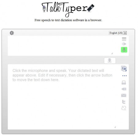 TalkTyper default window