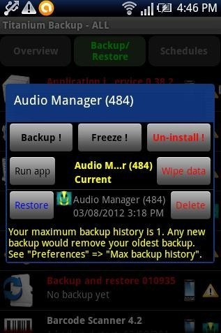 Titanium Backup Restore