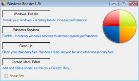 Windows7 Booster default window