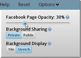 facebook background changer opacity