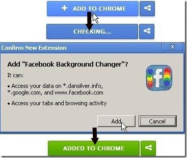 facebook backgroung changer add