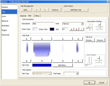 sTabLauncher adding a tab