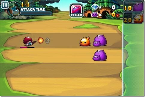 slimes vs mushroom fight