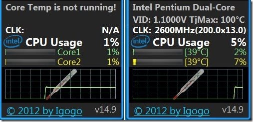 system monitor temp