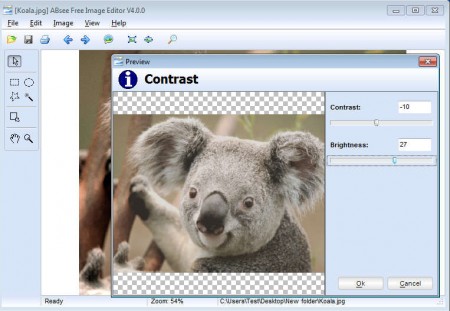 ABsee Free Image Viewer editor opened