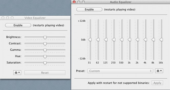 Audio and video Equalizer mxplayer extended