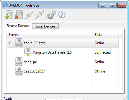 Daemon Tools USB share USB network