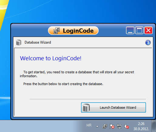 LoginIn Code default window