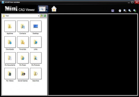 Mini CAD Viewer default window