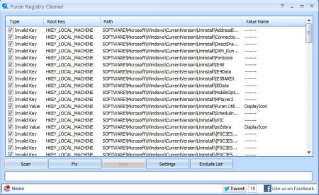 Puran Utilities registry tools