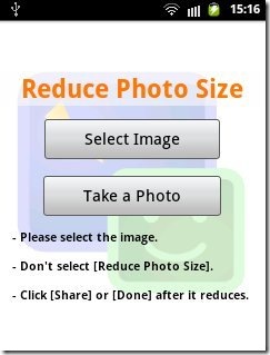 Reduce Photo Size