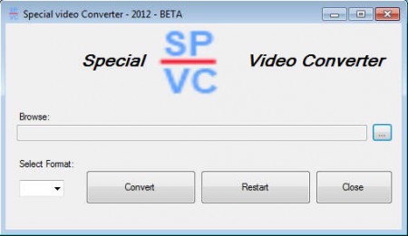 Special Video Converter default window