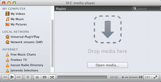 VLC media player interface