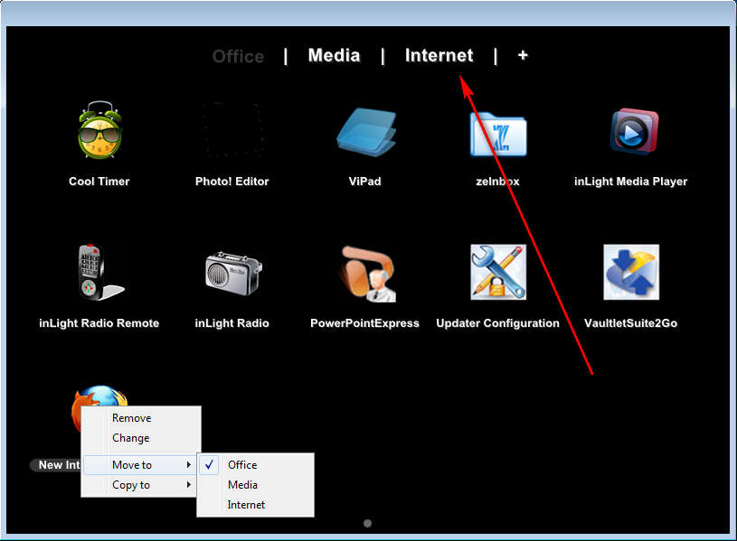 Free Desktop Launcher and Organizer for Windows 7 ViPad