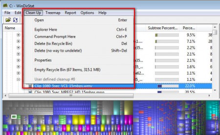 WinDirStat clean up