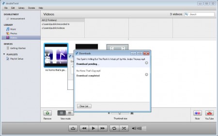 doubleTwist YouTube download