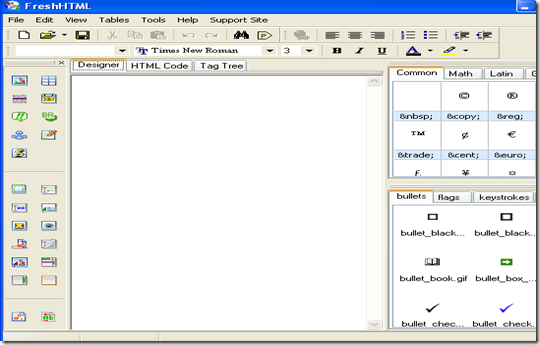 Free HTML editor