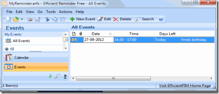 Efficient reminder free reminder software