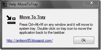 move to tray help