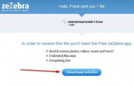 zeZebra receiving file