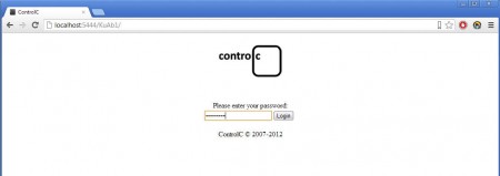 ControlC login window