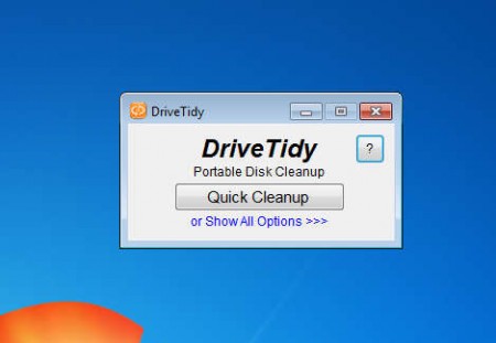 DriveTidy default window