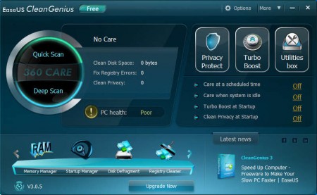 EaseUS System cleanup software