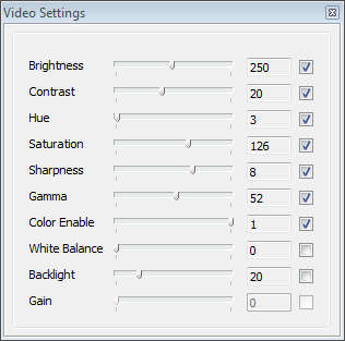 GIFShot video settings