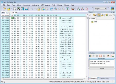 Hex Editor Neo opened file