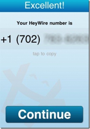 HeyWire USA Number