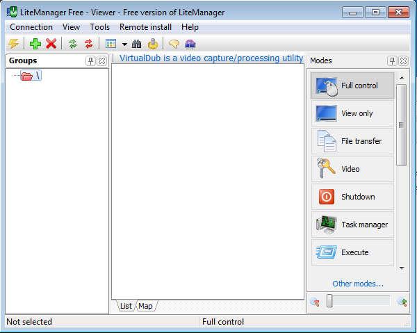 LiteManage Free default window