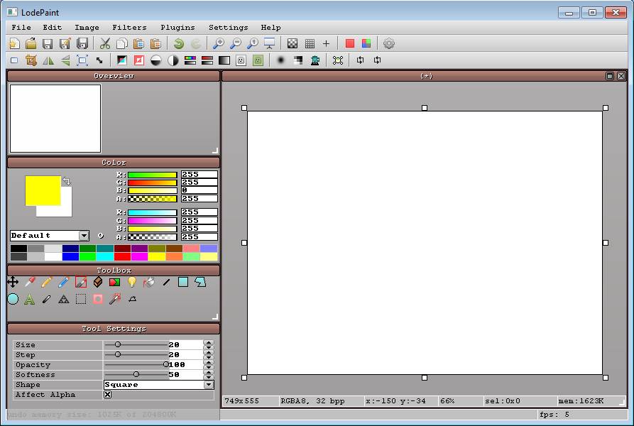 LodePaint Free Painting Software To Paint And Draw