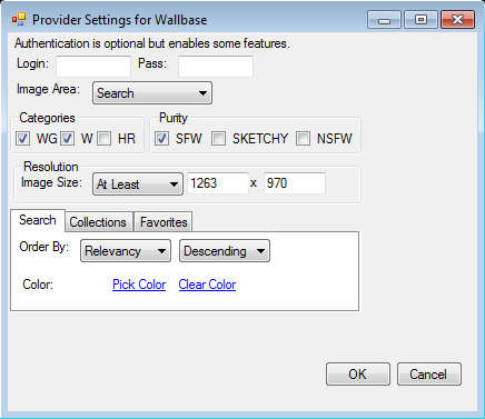 Pulse wallbase settings