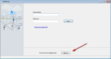 SelfCloud register account