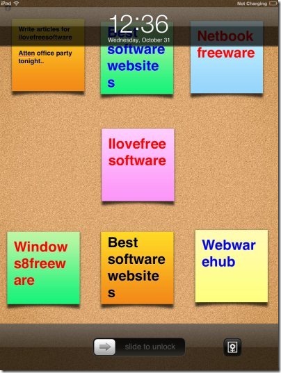 Sticky Notes for iPad