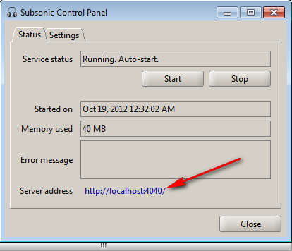 Subsonic desktop client