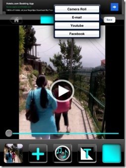 Video Editor save and share