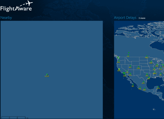 Windows 8 FlightAware