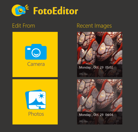 Windows 8 Photo Editor