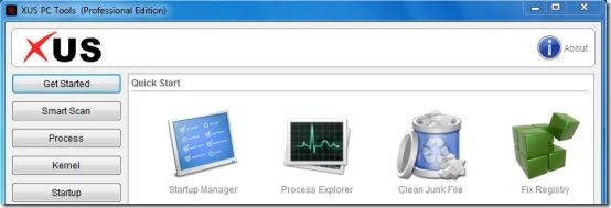 XUS PC Tools free PC diagnostic software