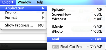 flip4mac export to mail