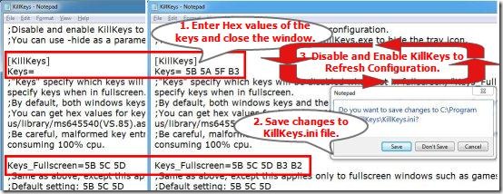 killkeys config