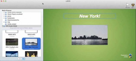 miDVD creating DVD