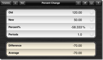 powerOne Business Calculator Percentage Converter