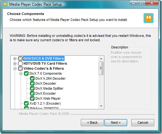 media player codec pack